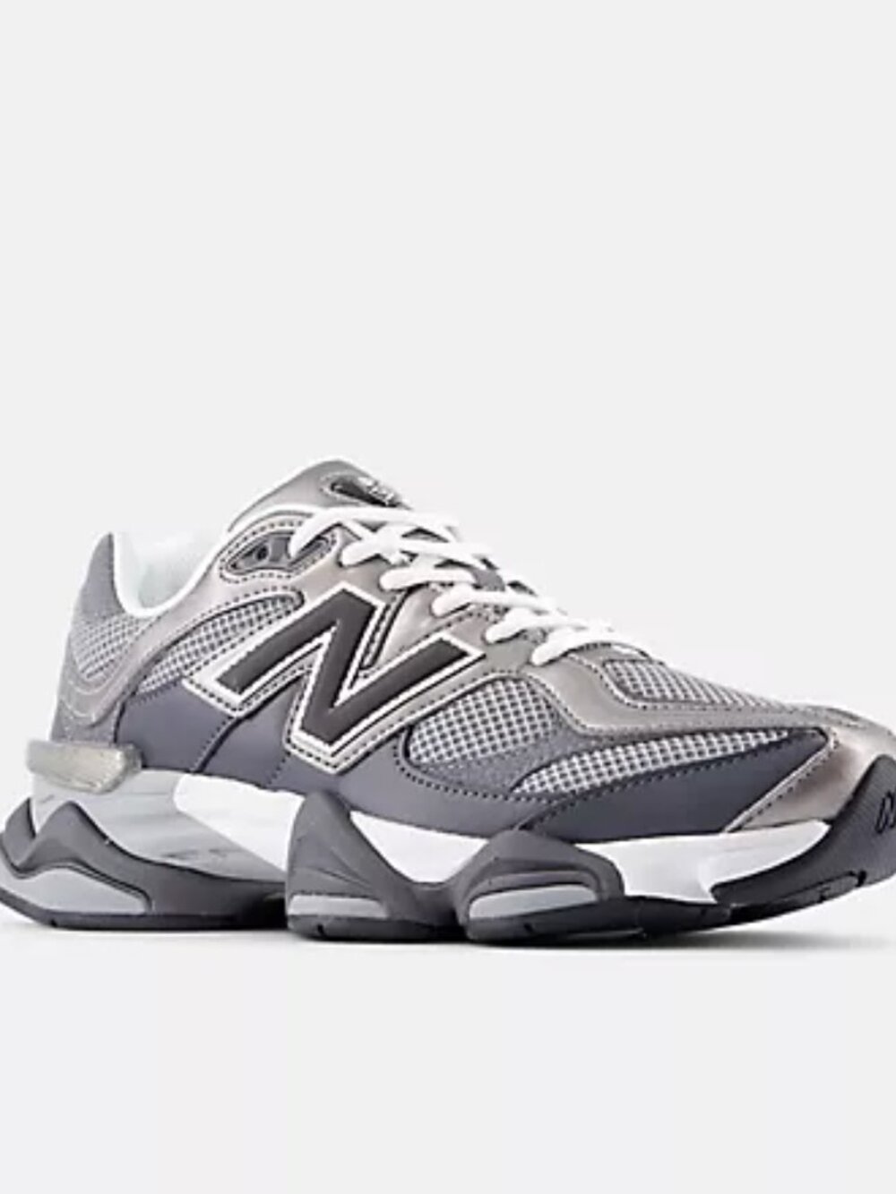 New Balance Kids' Athletic Sneakers in Silver and White